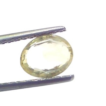 2.09 Ct GII Certified Unheated Untreated Natural Ceylon Yellow Sapphire 2.09 Ct GII Certified Unheated Untreated Natural Ceylon Yellow Sapphire