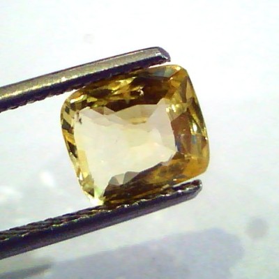 2.09 Ct Unheated Untreated Natural Ceylon Yellow Sapphire Gem