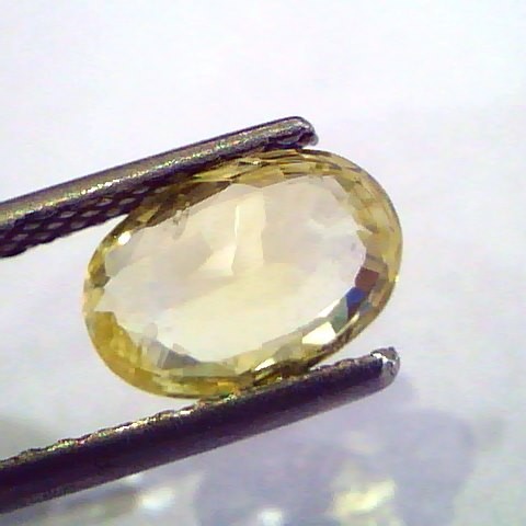 2.10 Ct Unheated Untreated Natural Ceylon Yellow Sapphire Pukhraj