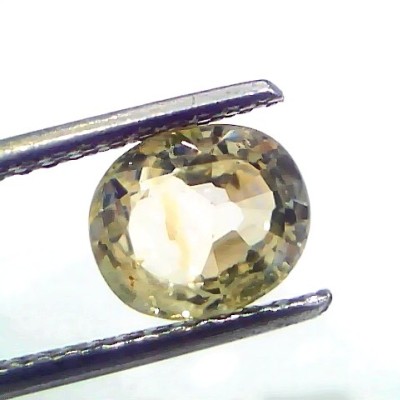 2.17 Ct Certified Unheated Untreated Natural Ceylon Yellow Sapphire