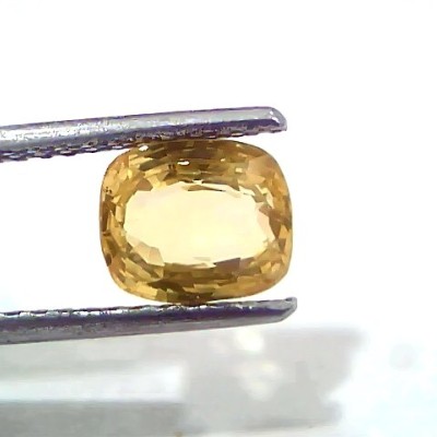 2.10 Ct Certified Unheated Untreated Natural Ceylon Yellow Sapphire Gems