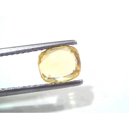 2.10 Ct Certified Unheated Untreated Natural Ceylon Yellow Sapphire Gems