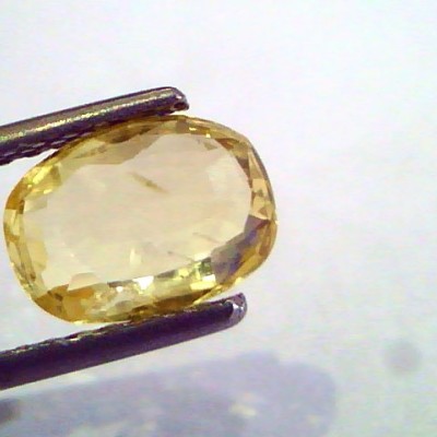 2.11 Ct Unheated Untreated Natural Ceylon Yellow Sapphire Pukhraj