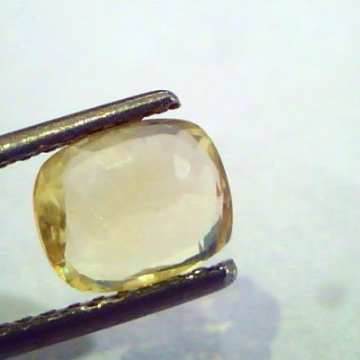 2.14 Ct Unheated Untreated Natural Ceylon Yellow Sapphire Pukhraj