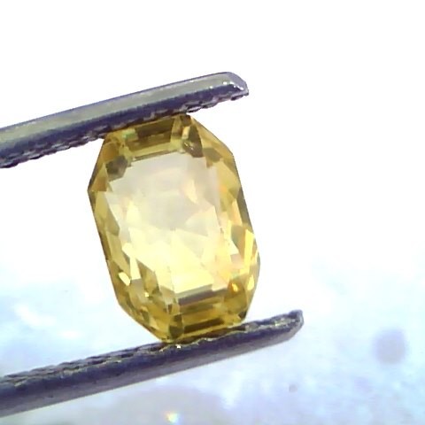 2.11 Ct Unheated Untreated Natural Ceylon Yellow Sapphire/Pukhraj