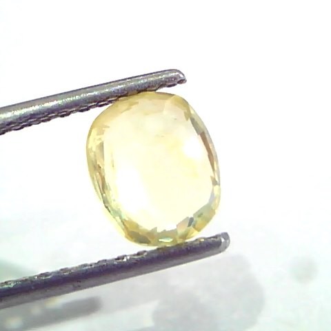 2.24 Ct Unheated Untreated Natural Ceylon Yellow Sapphire Pukhraj