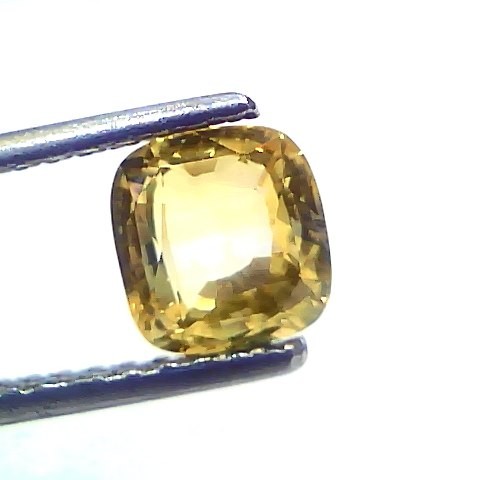 2.12 Ct Gii Certified Unheated Untreated Natural Ceylon Yellow Sapphire AAA