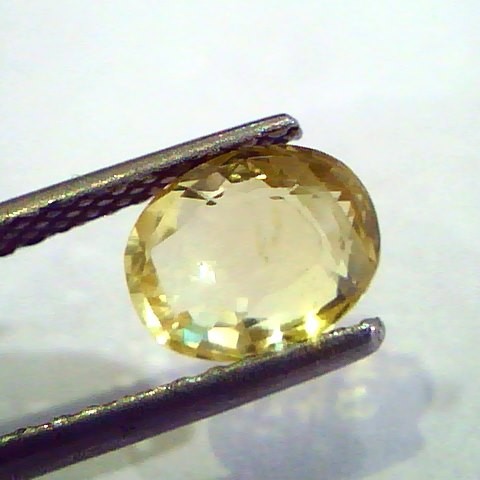 2.13 Ct Unheated Untreated Natural Ceylon Yellow Sapphire Pukhraj