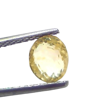 2.14 Ct Certified Unheated Untreated Natural Ceylon Yellow Sapphire 2.14 Ct Certified Unheated Untreated Natural Ceylon Yellow Sapphire