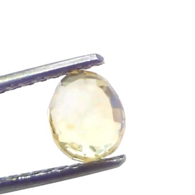 2.14 Ct Certified Unheated Untreated Natural Ceylon Yellow Sapphire