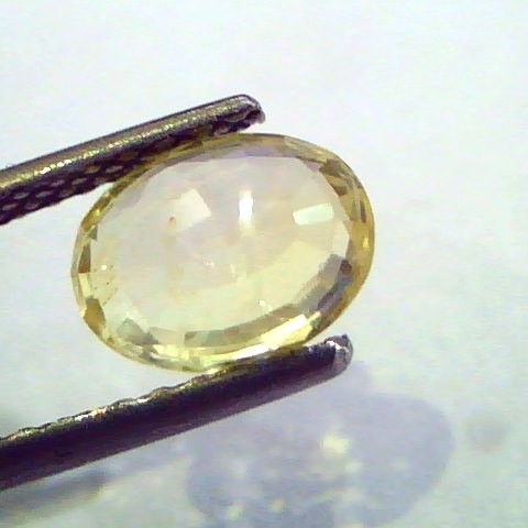2.17 Ct Unheated Untreated Natural Ceylon Yellow Sapphire Pukhraj