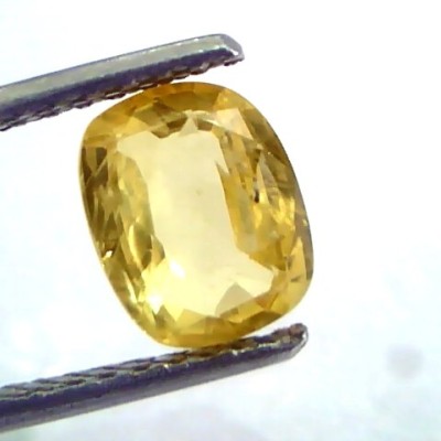 2.15 Ct Unheated Untreated Natural Ceylon Yellow Sapphire/Pukhraj
