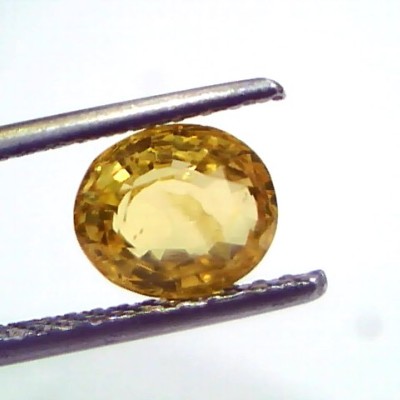 2.17 Ct Unheated Untreated Natural Ceylon Yellow Sapphire Pukhraj