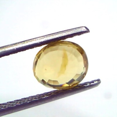 2.17 Ct Unheated Untreated Natural Ceylon Yellow Sapphire Pukhraj