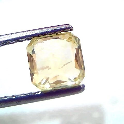 2.14 Ct IGI Certified Unheated Untreated Natural Ceylon Yellow Sapphire