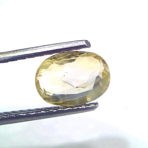 2.23 Ct Certified Unheated Untreated Natural Ceylon Yellow Sapphire