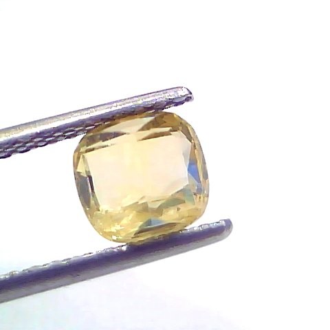 2.09 Ct Certified Unheated Untreated Natural Ceylon Yellow Sapphire