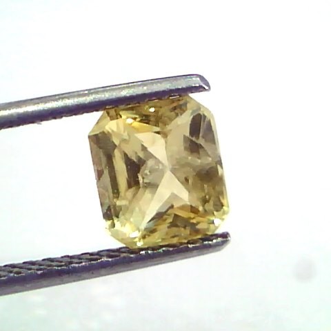 2.16 Ct Unheated Untreated Natural Ceylon Yellow Sapphire Pukhraj