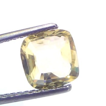 2.16 Ct GII Certified Unheated Untreated Natural Ceylon Yellow Sapphire