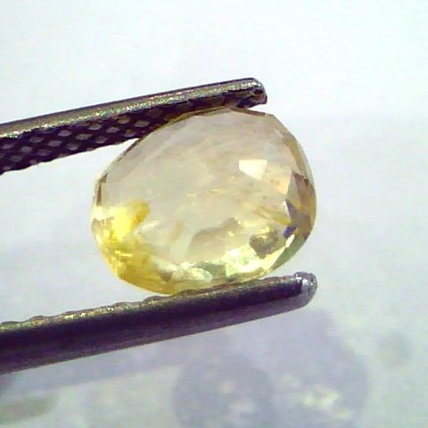2.16 Ct Unheated Untreated Natural Ceylon Yellow Sapphire Gems