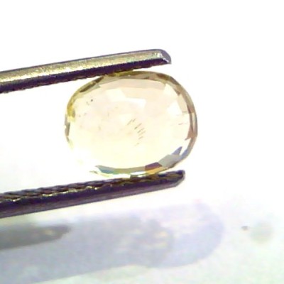 2.18 Ct Unheated Untreated Natural Ceylon Yellow Sapphire Gem