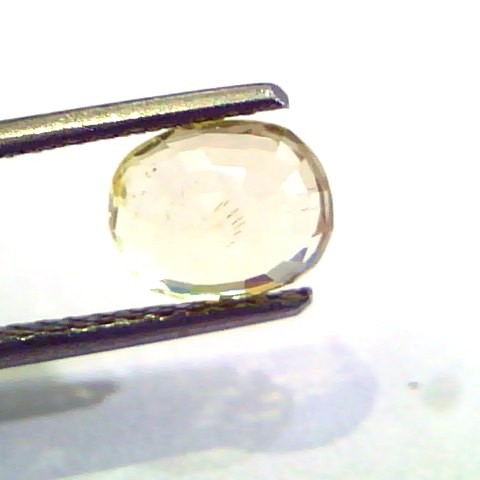 2.18 Ct Unheated Untreated Natural Ceylon Yellow Sapphire Gem