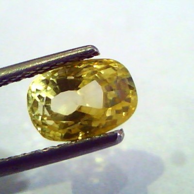 2.18 Ct Unheated Untreated Natural Ceylon Yellow Sapphire Stone