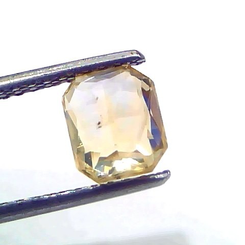 2.18 Ct Certified Unheated Untreated Natural Ceylon Yellow Sapphire Gems