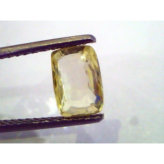 2.20 Ct Unheated Untreated Natural Ceylon Yellow Sapphire Gems