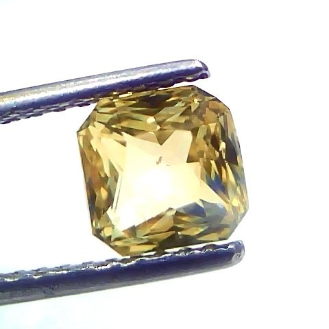 2.19 Ct Gii Certified Unheated Untreated Natural Ceylon Yellow Sapphire AAA