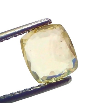 2.23 Ct Certified Unheated Untreated Natural Ceylon Yellow Sapphire Gems 2.23 Ct Certified Unheated Untreated Natural Ceylon Yellow Sapphire Gems