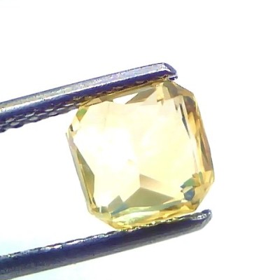 2.19 Ct Gii Certified Unheated Untreated Natural Ceylon Yellow Sapphire AAA