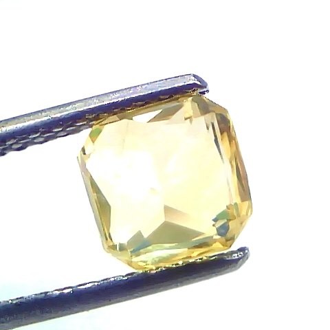 2.19 Ct Gii Certified Unheated Untreated Natural Ceylon Yellow Sapphire AAA