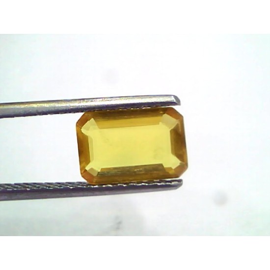 2.23 Ct Natural Yellow Sapphire Pukhraj Jupiter Gemstone(Heated)