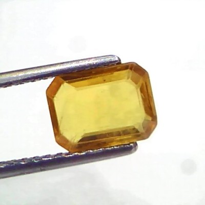 2.14 Ct Natural Yellow Sapphire Pukhraj Jupiter Gemstone (Heated)