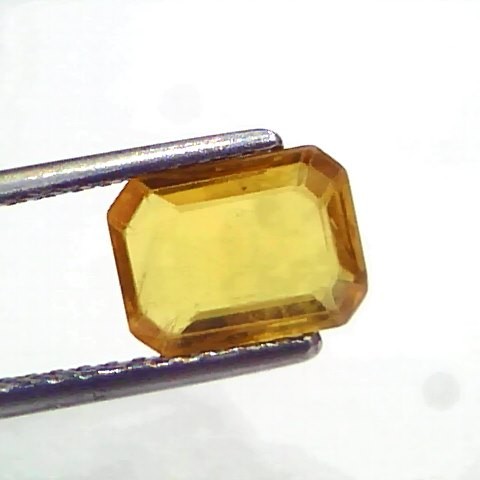 2.14 Ct Natural Yellow Sapphire Pukhraj Jupiter Gemstone (Heated)