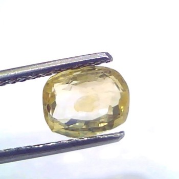 2.26 Ct Certified Unheated Untreated Natural Ceylon Yellow Sapphire