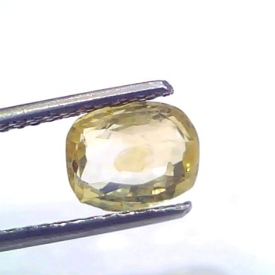2.26 Ct Certified Unheated Untreated Natural Ceylon Yellow Sapphire