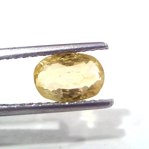 2.20 Ct Certified Unheated Untreated Natural Ceylon Yellow Sapphire Gems