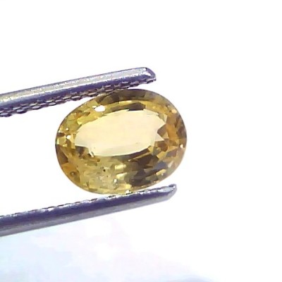 2.20 Ct Certified Unheated Untreated Natural Ceylon Yellow Sapphire