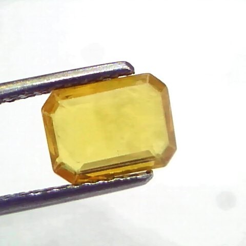 2.14 Ct Natural Yellow Sapphire Pukhraj Jupiter Gemstone (Heated)