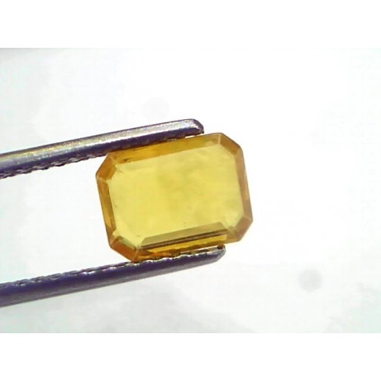 2.14 Ct Natural Yellow Sapphire Pukhraj Jupiter Gemstone (Heated)