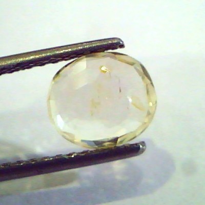 2.21 Ct Unheated Untreated Natural Ceylon Yellow Sapphire Gems