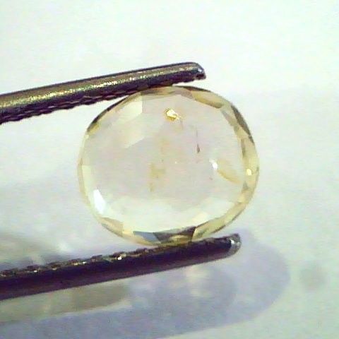 2.21 Ct Unheated Untreated Natural Ceylon Yellow Sapphire Gems