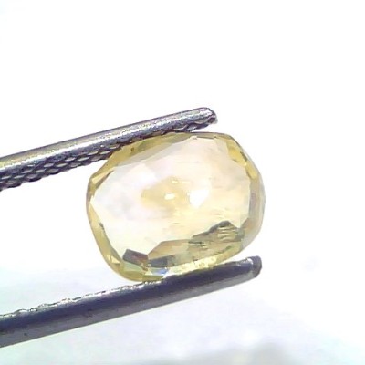 2.26 Ct Certified Unheated Untreated Natural Ceylon Yellow Sapphire
