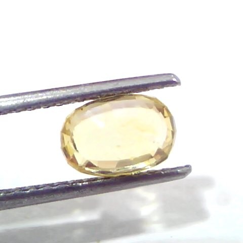 2.20 Ct Certified Unheated Untreated Natural Ceylon Yellow Sapphire Gems