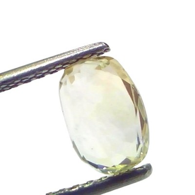 2.22 Ct Certified Unheated Untreated Natural Ceylon Yellow Sapphire Gems 2.22 Ct Certified Unheated Untreated Natural Ceylon Yellow Sapphire Gems