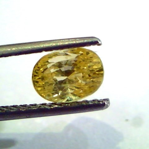 2.20 Ct Unheated Untreated Natural Ceylon Yellow Sapphire Stone