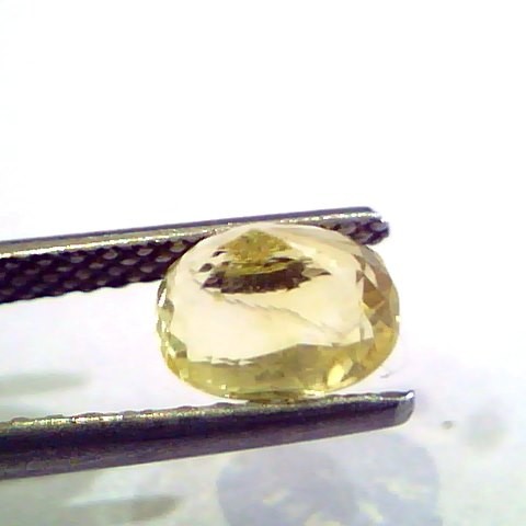 2.20 Ct Unheated Untreated Natural Ceylon Yellow Sapphire Stone