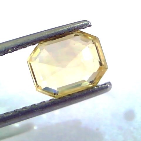 2.22 Ct Unheated Untreated Natural Ceylon Yellow Sapphire/Pukhraj
